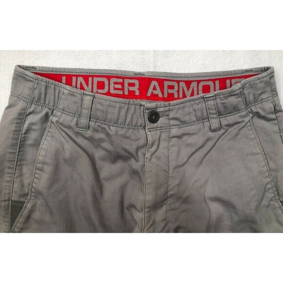 Under Armour Performance Chino Pants 1241061 Gray Straight Leg Golf Men's 32x32 - Picture 3 of 8